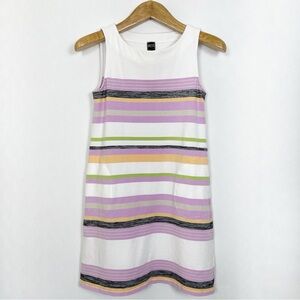 Pink and White Striped Scoop Neck Sleeveless Cotton Mini Dress‎ Size XS Canada